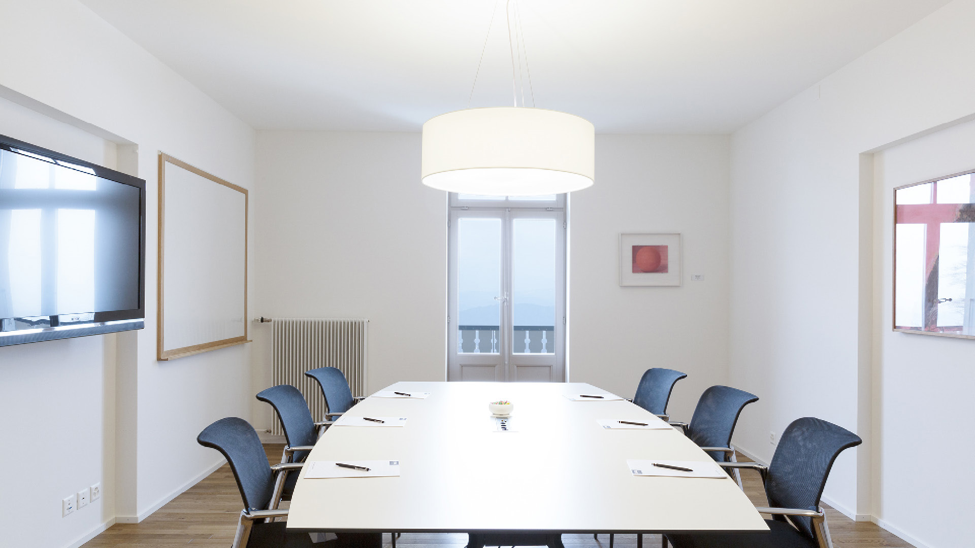 Blocktisch im Seminarraum FÜF