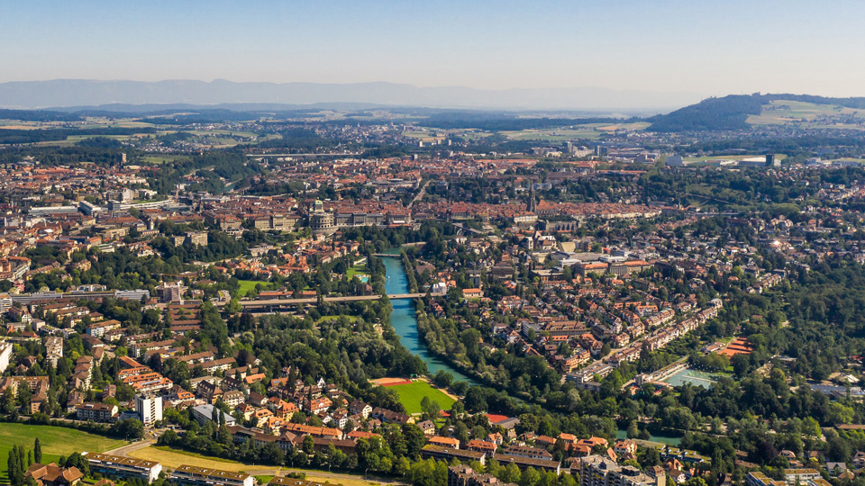 Die Aussicht vom Park