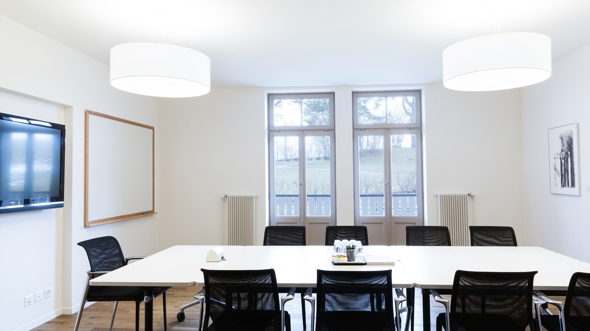 Blocktisch im Seminarraum VIER