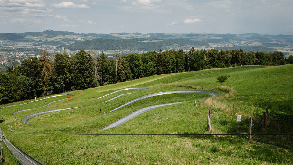 Die Rodelbahn auf dem Gurten mit bester Aussicht