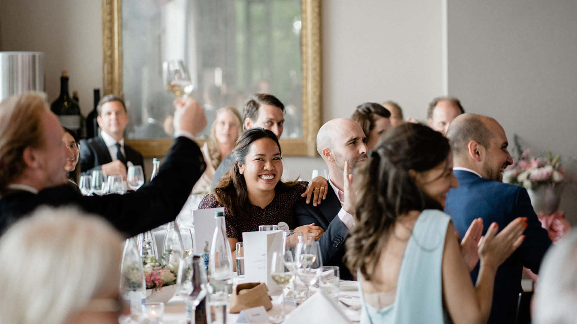 Eine Hochzeitsfeier im der Eventlokalität Ussicht und Wytsicht.