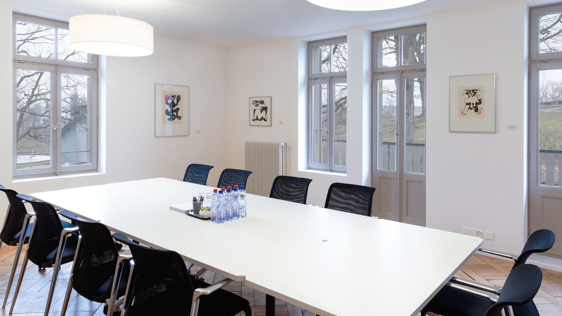 Blocktisch im Seminarraum ZWÖI