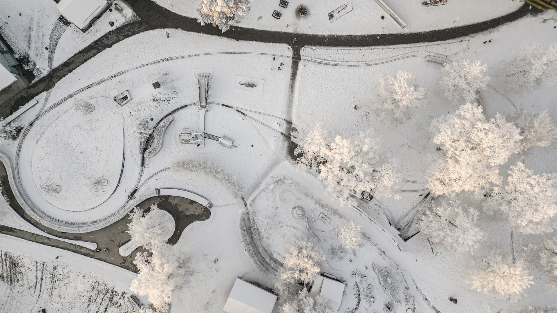 Luftaufnahme des Spielparks
